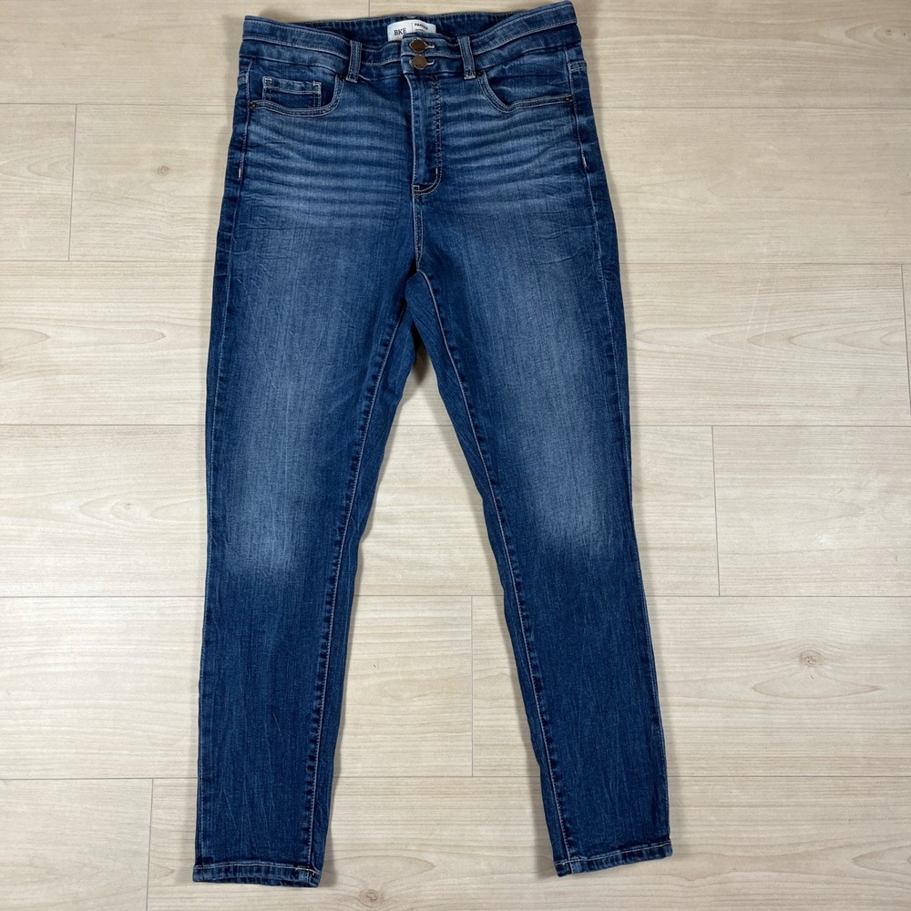 BKE Parker High Rise Ankle Skinny Jeans Womens 30x27 Medium Wash Denim